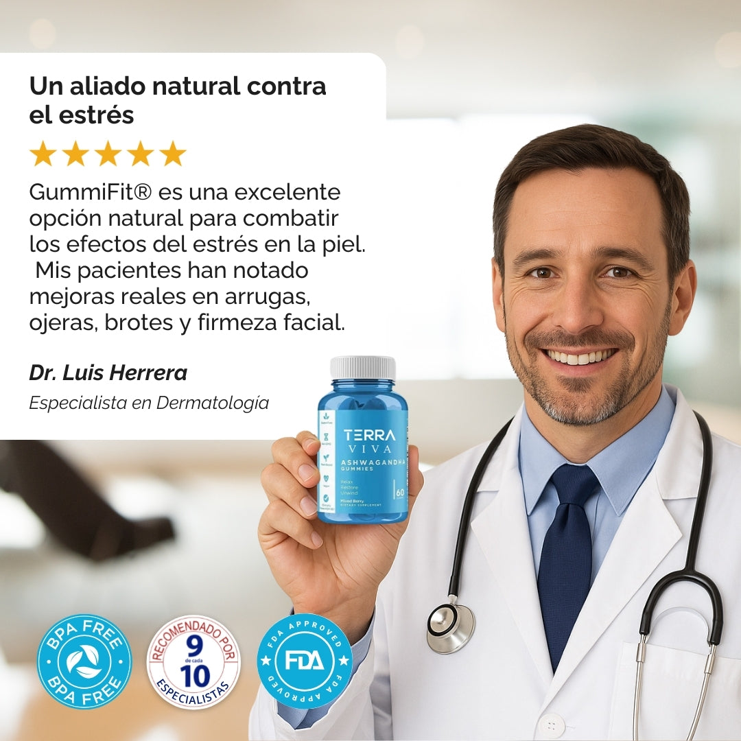 Elimina el estrés desde la raíz y transforma tu mente y tu piel con GummiFit® en 7 días